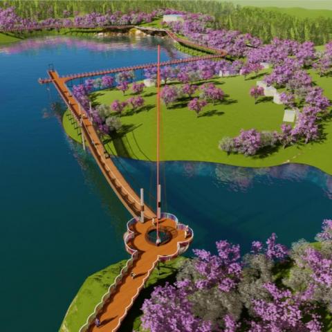 溫州峰臺(tái)山水庫(kù)棧橋